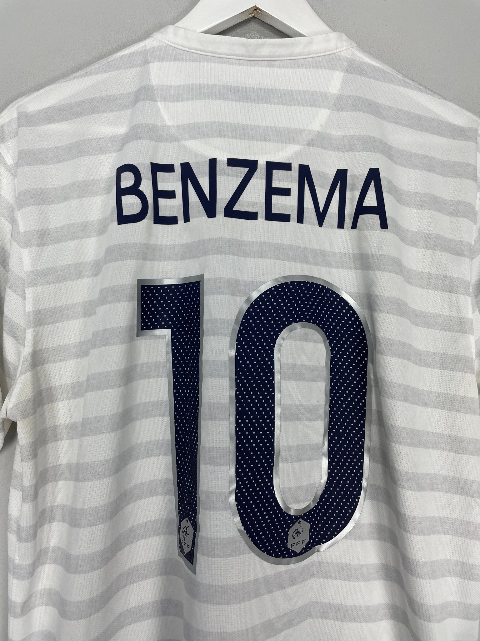 Shop 2014/15 FRANCE BENZEMA #10 FRANCE AWAY SHIRT (L) NIKE, classic football shirts, vintage football shirts & retro soccer jerseys at Cult Kits