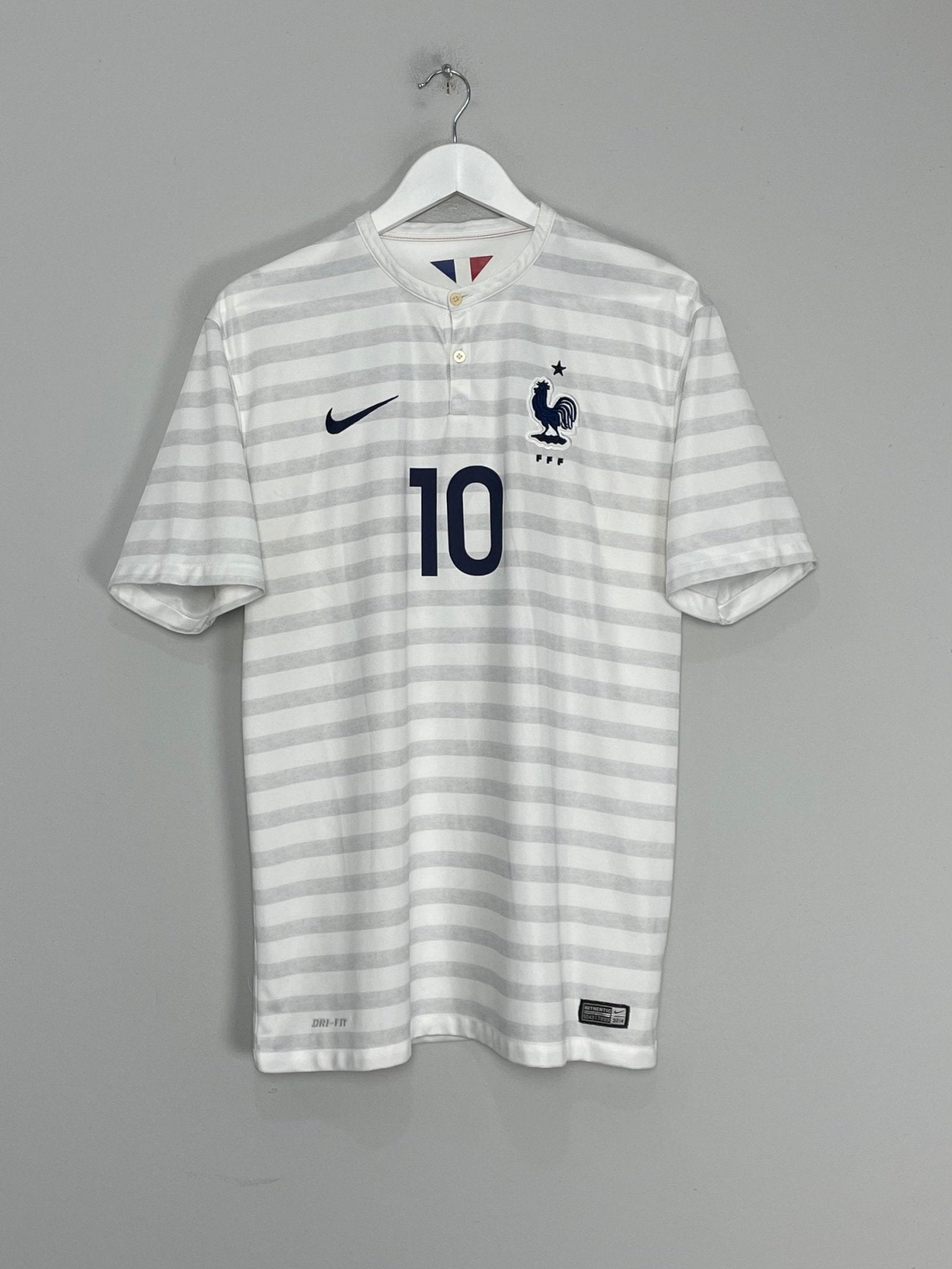 Shop 2014/15 FRANCE BENZEMA #10 FRANCE AWAY SHIRT (L) NIKE, classic football shirts, vintage football shirts & retro soccer jerseys at Cult Kits