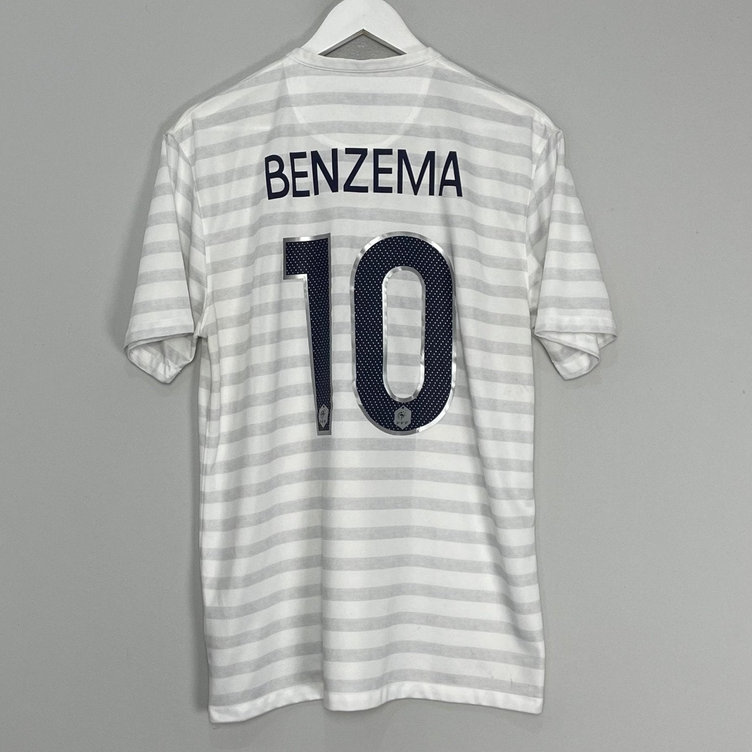 Shop 2014/15 FRANCE BENZEMA #10 FRANCE AWAY SHIRT (L) NIKE, classic football shirts, vintage football shirts & retro soccer jerseys at Cult Kits