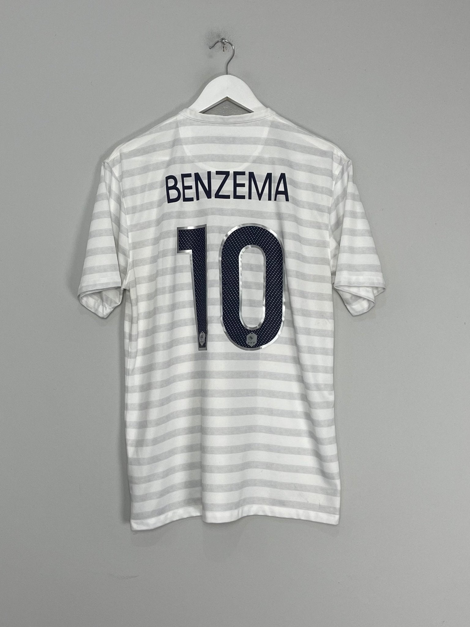 Shop 2014/15 FRANCE BENZEMA #10 FRANCE AWAY SHIRT (L) NIKE, classic football shirts, vintage football shirts & retro soccer jerseys at Cult Kits