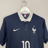 Shop 2014/15 FRANCE BENZEMA #10 HOME SHIRT (M) NIKE, classic football shirts, vintage football shirts & retro soccer jerseys at Cult Kits