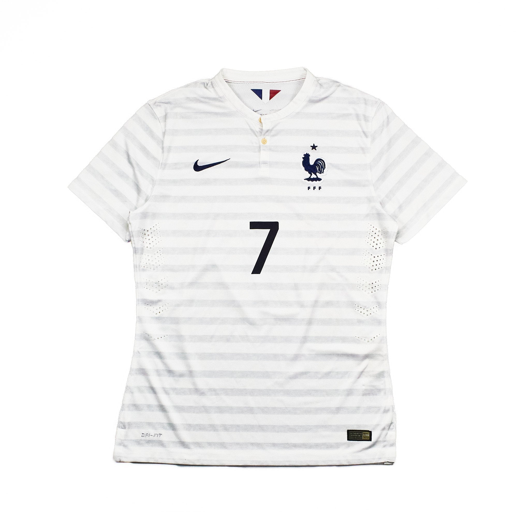 Buy 2014/15 France Ribery 7 *Player Issue* Away Shirt (L) Nike ~ Free worldwide shipping ~ Authentic Vintage Football Shirts from Cult Kits