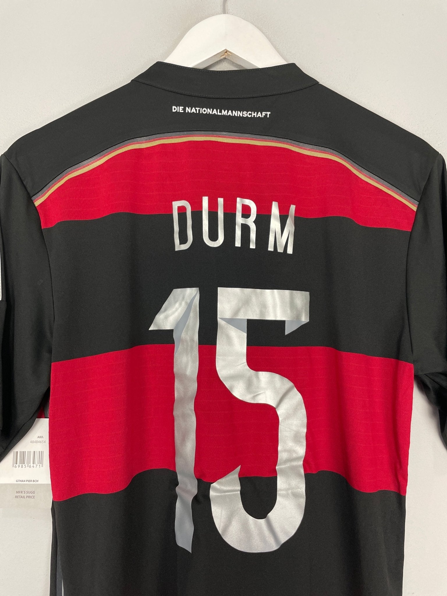 Shop 2014/15 GERMANY DURM #15 *BNWT* AWAY SHIRT (M) ADIDAS, classic football shirts, vintage football shirts & retro soccer jerseys at Cult Kits