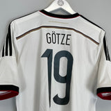 2014/15 GERMANY GOTZE 19 HOME SHIRT (L) ADIDAS - Cult Kits - Large - Buy Vintage Football Shirts, Authentic Retro Football Shirts For Sale, Classic Football Shirts & Soccer Jersey