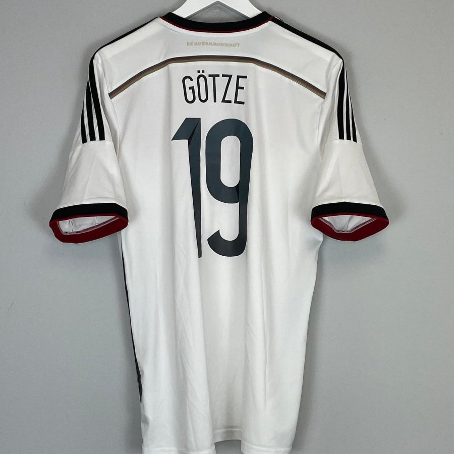2014/15 GERMANY GOTZE 19 HOME SHIRT (L) ADIDAS - Cult Kits - Large - Buy Vintage Football Shirts, Authentic Retro Football Shirts For Sale, Classic Football Shirts & Soccer Jersey