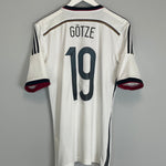 Shop 2014/15 GERMANY GOTZE #19 HOME SHIRT (S) ADIDAS, classic football shirts, vintage football shirts & retro soccer jerseys at Cult Kits