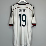 Shop 2014/15 GERMANY GOTZE #19 HOME SHIRT (XXL) ADIDAS, classic football shirts, vintage football shirts & retro soccer jerseys at Cult Kits