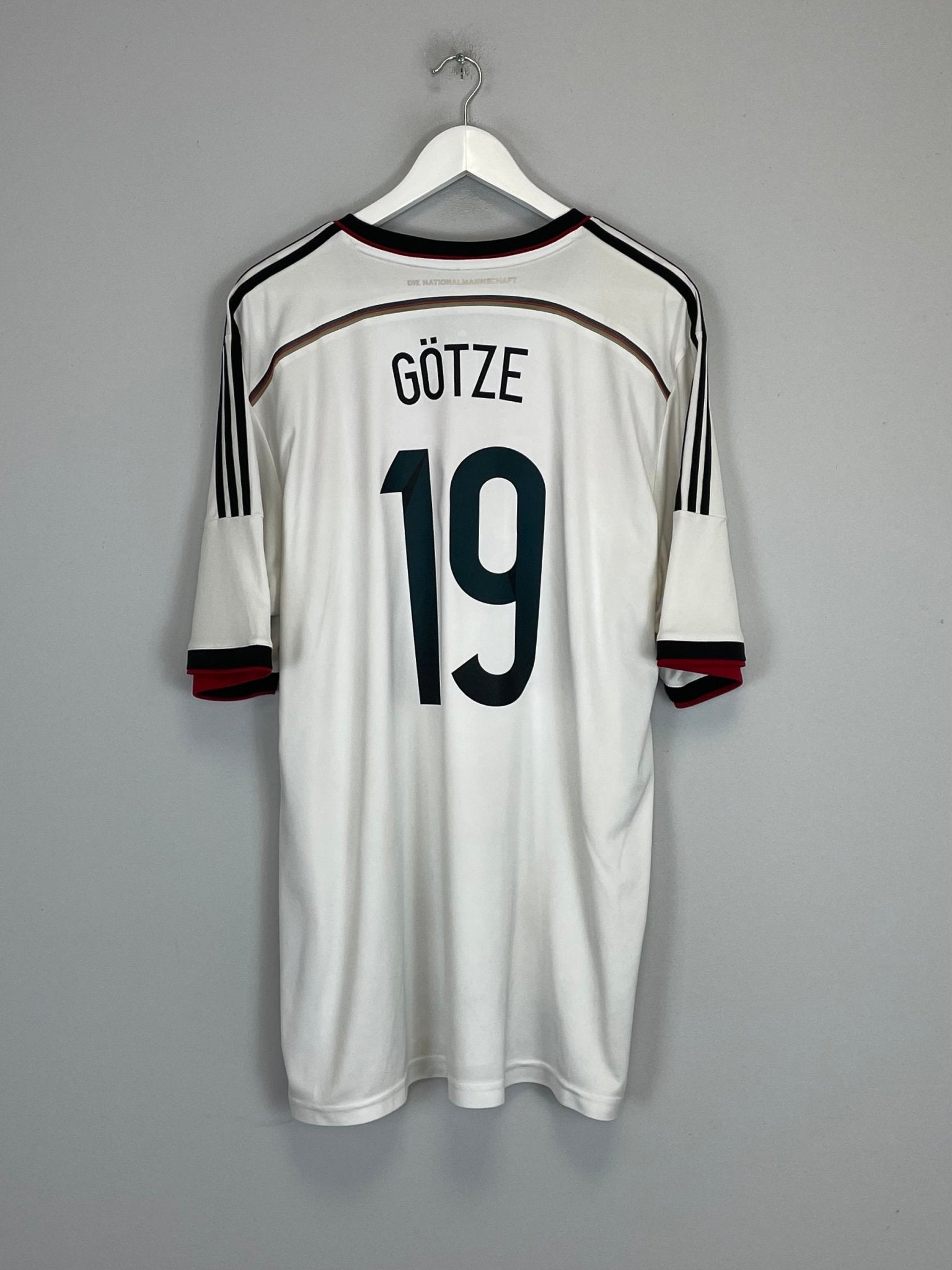 Shop 2014/15 GERMANY GOTZE #19 HOME SHIRT (XXL) ADIDAS, classic football shirts, vintage football shirts & retro soccer jerseys at Cult Kits