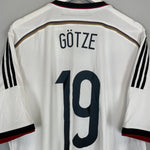 Shop 2014/15 GERMANY GOTZE #19 HOME SHIRT (XXL) ADIDAS, classic football shirts, vintage football shirts & retro soccer jerseys at Cult Kits