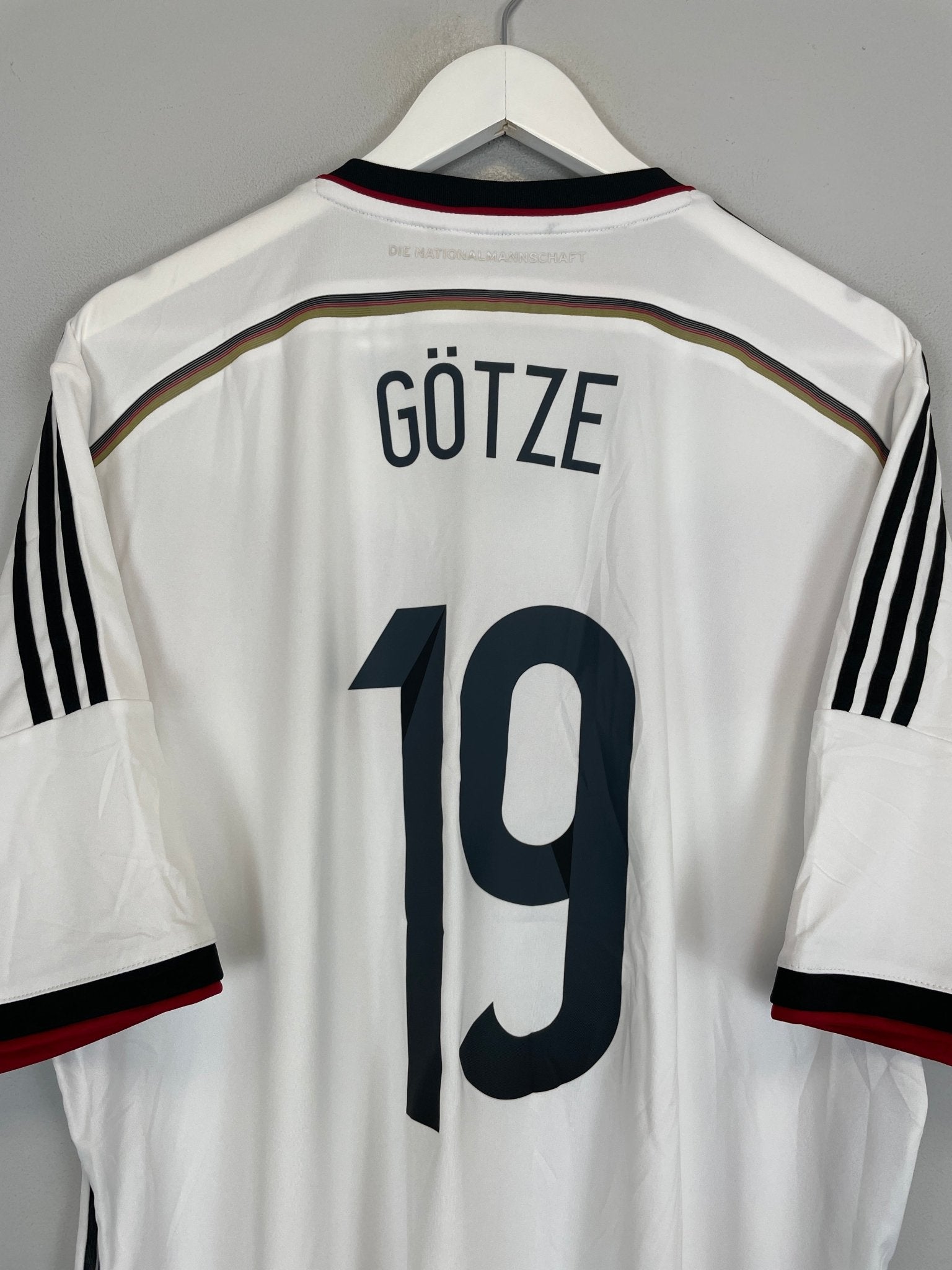 Shop 2014/15 GERMANY GOTZE #19 HOME SHIRT (XXL) ADIDAS, classic football shirts, vintage football shirts & retro soccer jerseys at Cult Kits