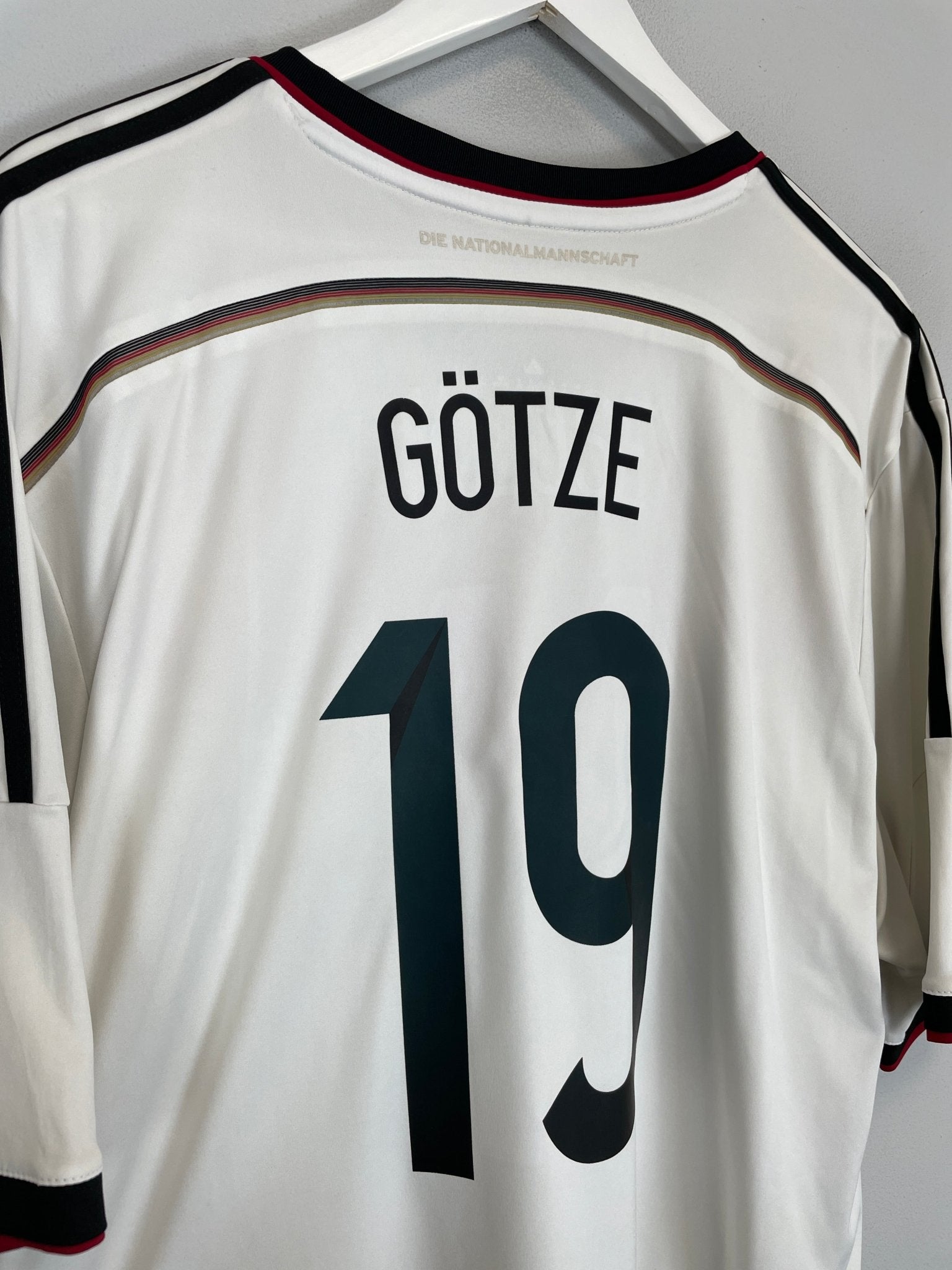 Shop 2014/15 GERMANY GOTZE #19 HOME SHIRT (XXL) ADIDAS, classic football shirts, vintage football shirts & retro soccer jerseys at Cult Kits