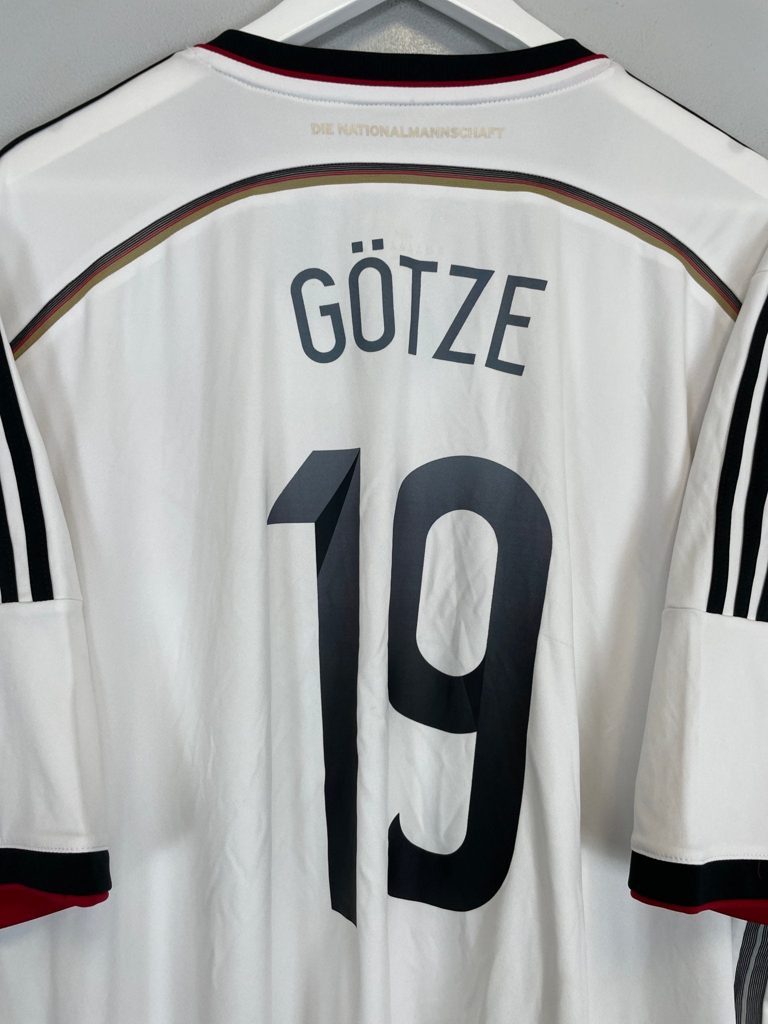 Shop 2014/15 GERMANY GOTZE #19 HOME SHIRT (XXXL) ADIDAS, classic football shirts, vintage football shirts & retro soccer jerseys at Cult Kits