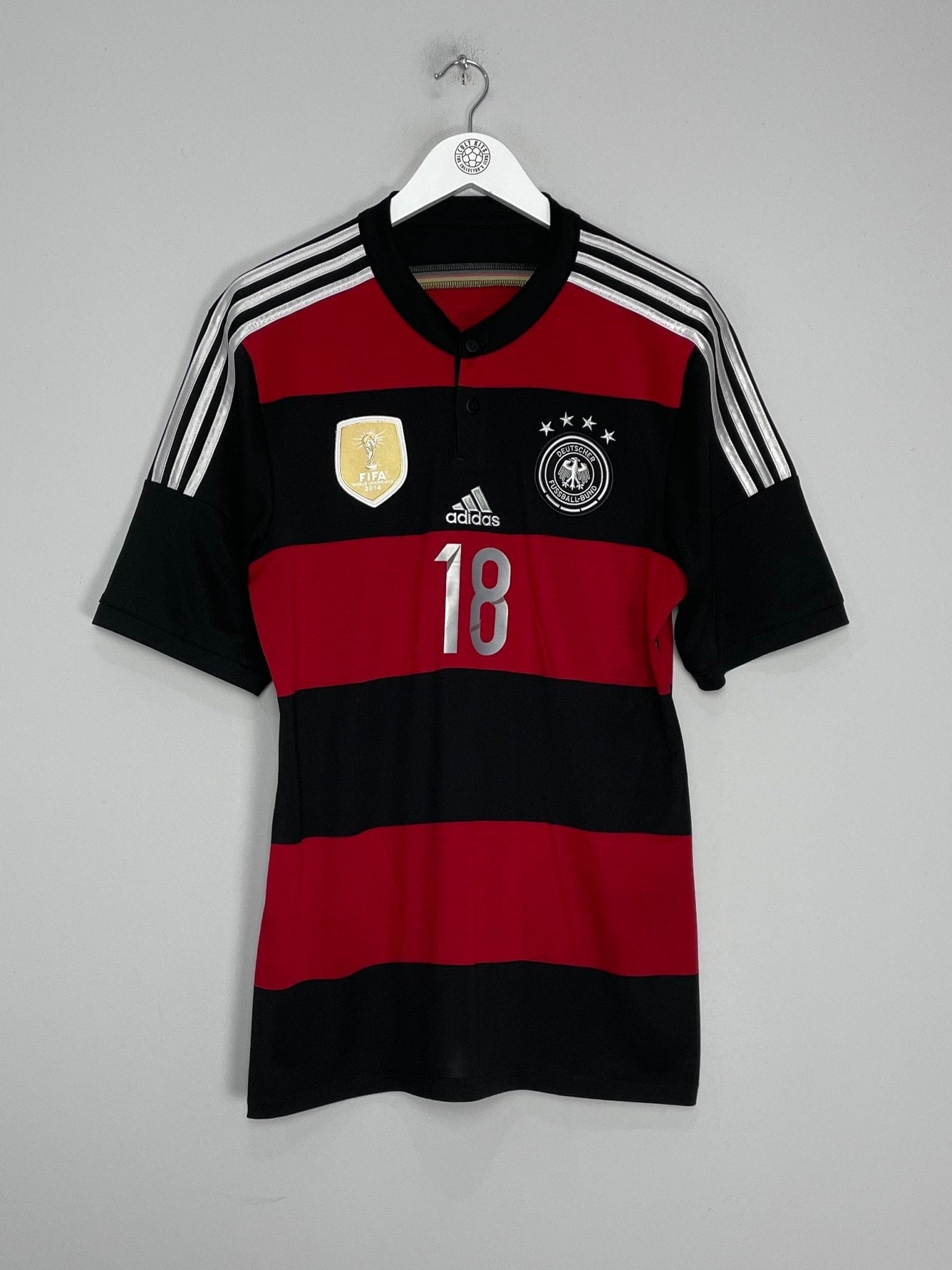 Shop 2014/15 GERMANY KROOS #18 AWAY SHIRT (L) ADIDAS, classic football shirts, vintage football shirts & retro soccer jerseys at Cult Kits