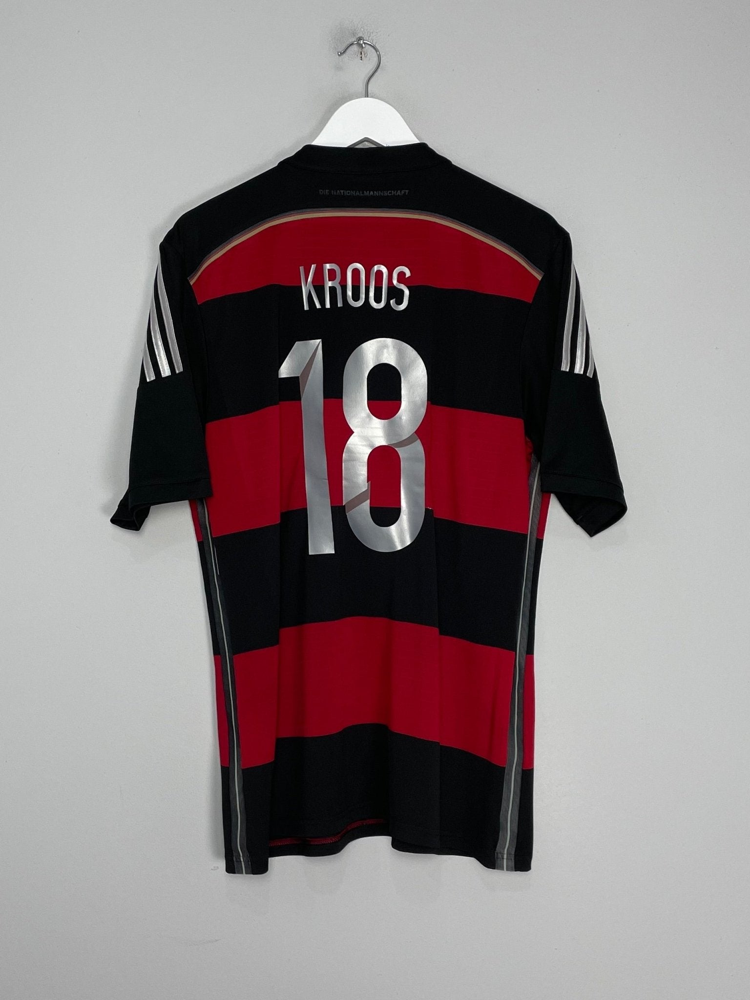 Shop 2014/15 GERMANY KROOS #18 AWAY SHIRT (L) ADIDAS, classic football shirts, vintage football shirts & retro soccer jerseys at Cult Kits