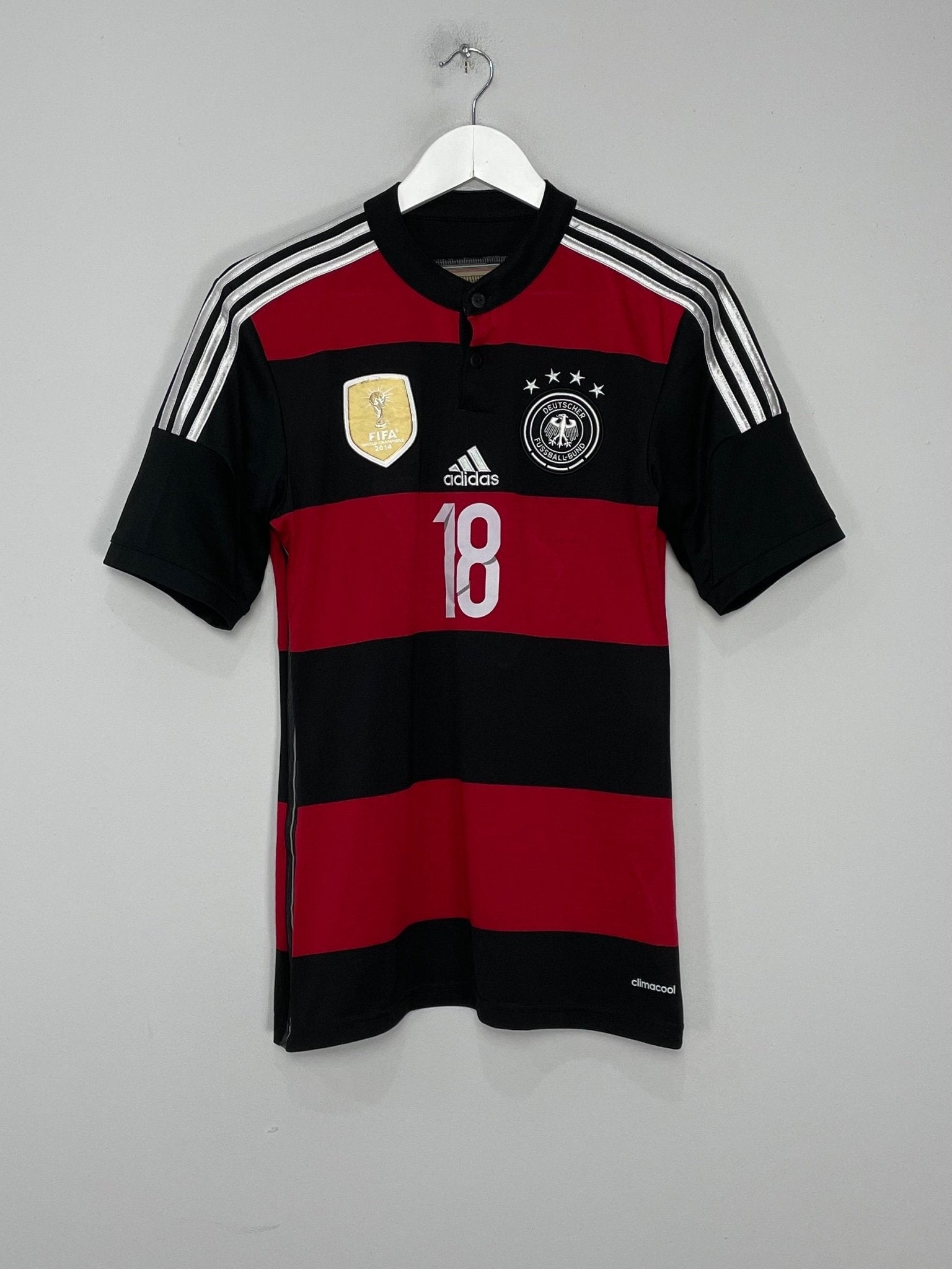 Shop 2014/15 GERMANY KROOS #18 AWAY SHIRT (S) ADIDAS, classic football shirts, vintage football shirts & retro soccer jerseys at Cult Kits