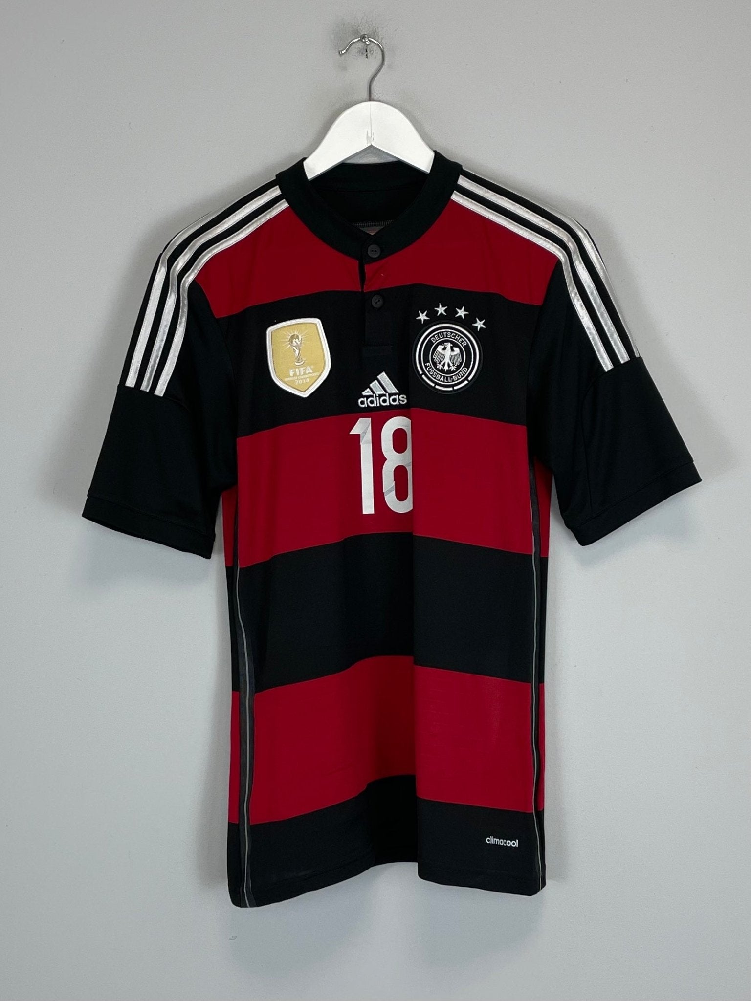 Shop 2014/15 GERMANY KROOS #18 AWAY SHIRT (S) ADIDAS, classic football shirts, vintage football shirts & retro soccer jerseys at Cult Kits