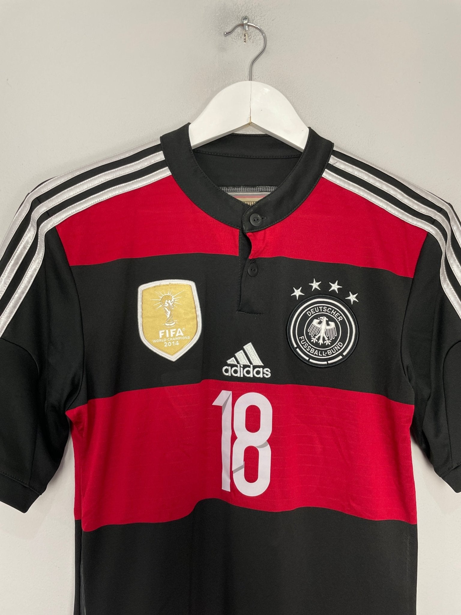 Shop 2014/15 GERMANY KROOS #18 AWAY SHIRT (S) ADIDAS, classic football shirts, vintage football shirts & retro soccer jerseys at Cult Kits