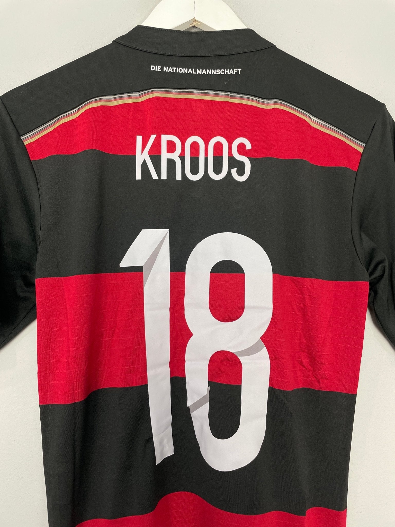Shop 2014/15 GERMANY KROOS #18 AWAY SHIRT (S) ADIDAS, classic football shirts, vintage football shirts & retro soccer jerseys at Cult Kits