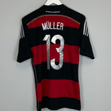 Shop 2014/15 GERMANY MULLER #13 AWAY SHIRT (S) ADIDAS, classic football shirts, vintage football shirts & retro soccer jerseys at Cult Kits
