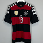 Shop 2014/15 GERMANY MULLER #13 AWAY SHIRT (S) ADIDAS, classic football shirts, vintage football shirts & retro soccer jerseys at Cult Kits