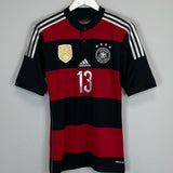 Shop 2014/15 GERMANY MULLER #13 AWAY SHIRT (S) ADIDAS, classic football shirts, vintage football shirts & retro soccer jerseys at Cult Kits