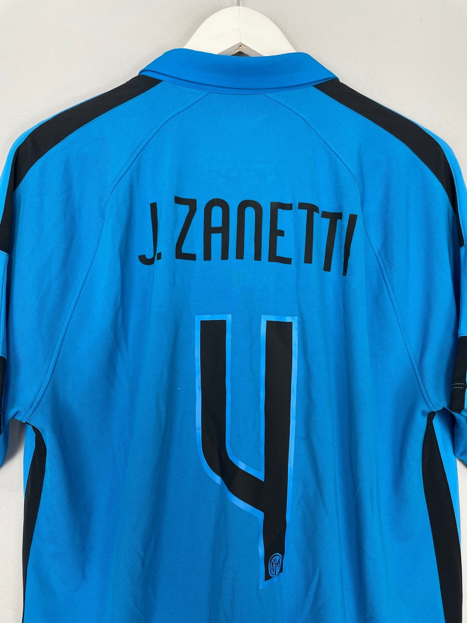 Shop 2014/15 INTER MILAN J.ZANETTI #4 THIRD SHIRT (L) NIKE, classic football shirts, vintage football shirts & retro soccer jerseys at Cult Kits
