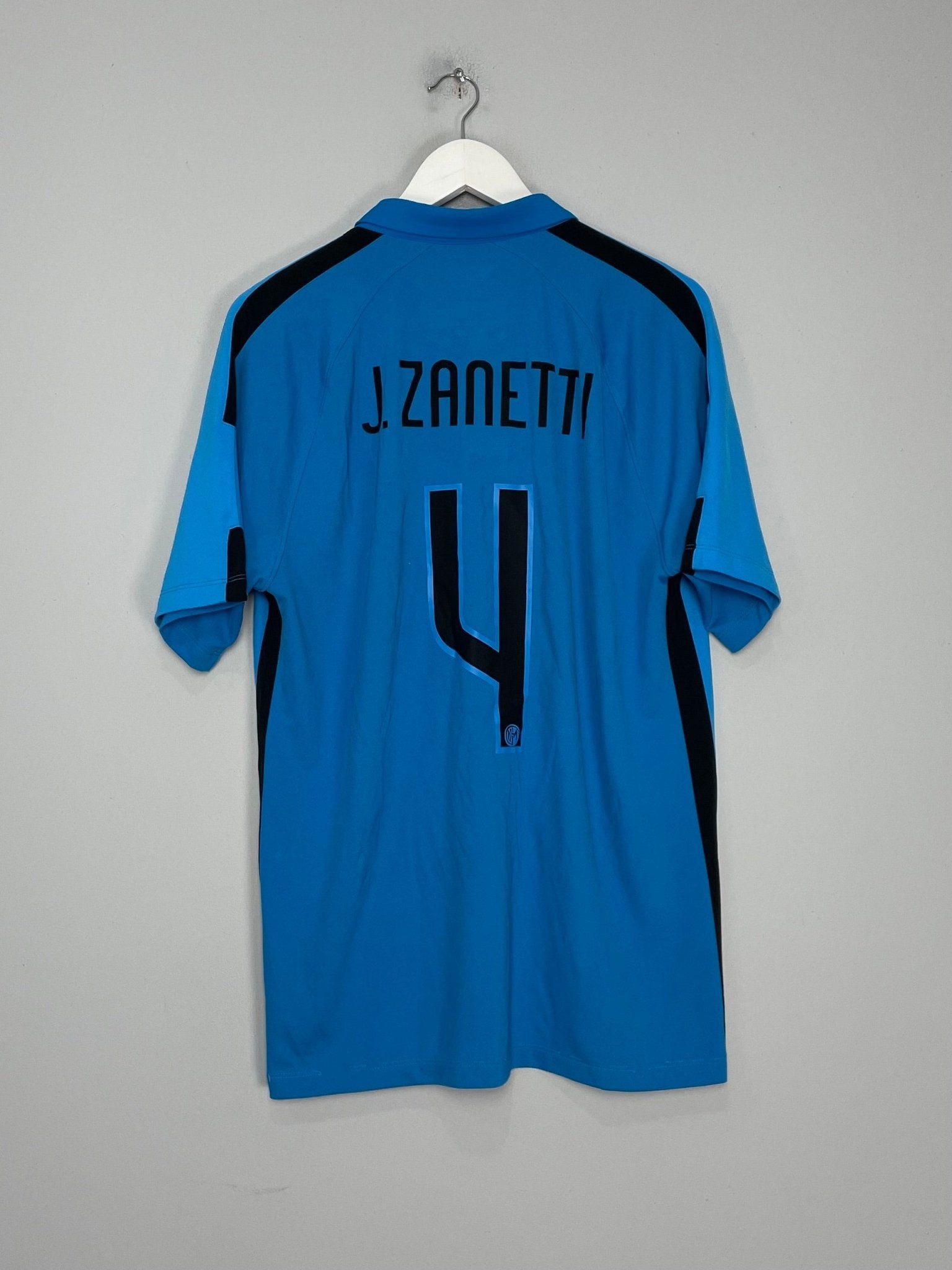 Shop 2014/15 INTER MILAN J.ZANETTI #4 THIRD SHIRT (L) NIKE, classic football shirts, vintage football shirts & retro soccer jerseys at Cult Kits