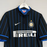 2014/15 INTER MILAN NAGATOMO 55 HOME SHIRT (L) NIKE - Cult Kits - Large - Buy Vintage Football Shirts, Authentic Retro Football Shirts For Sale, Classic Football Shirts & Soccer Jersey