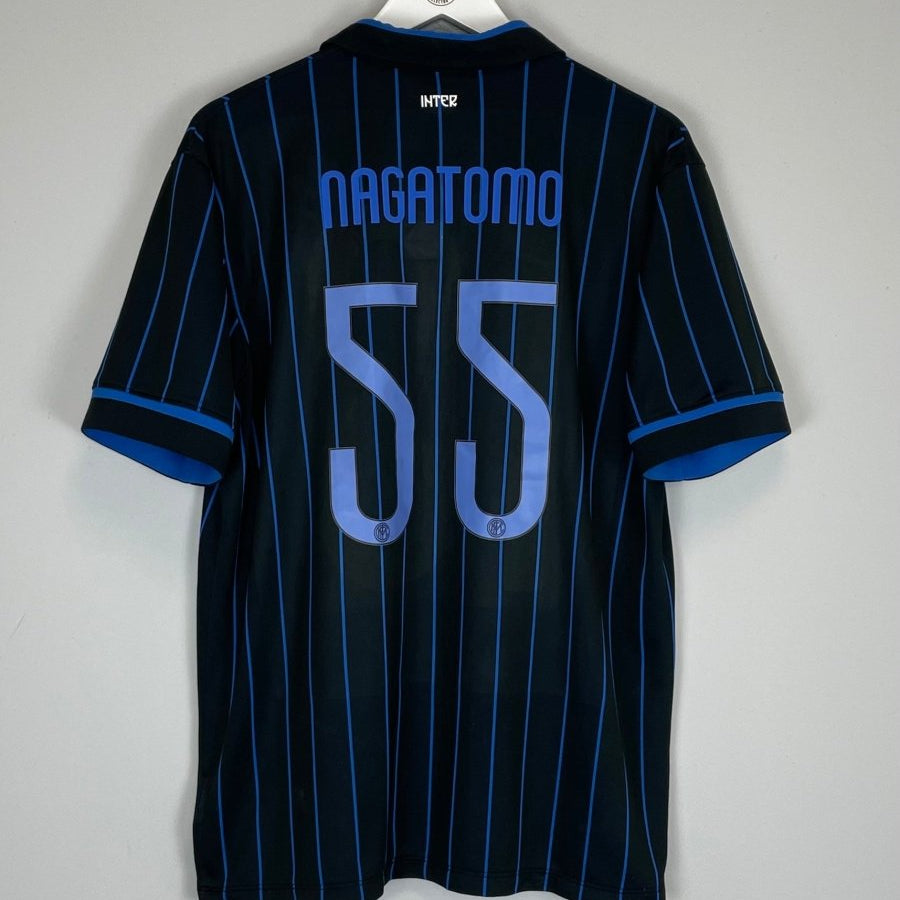 2014/15 INTER MILAN NAGATOMO 55 HOME SHIRT (L) NIKE - Cult Kits - Large - Buy Vintage Football Shirts, Authentic Retro Football Shirts For Sale, Classic Football Shirts & Soccer Jersey