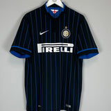 2014/15 INTER MILAN NAGATOMO 55 HOME SHIRT (L) NIKE - Cult Kits - Large - Buy Vintage Football Shirts, Authentic Retro Football Shirts For Sale, Classic Football Shirts & Soccer Jersey