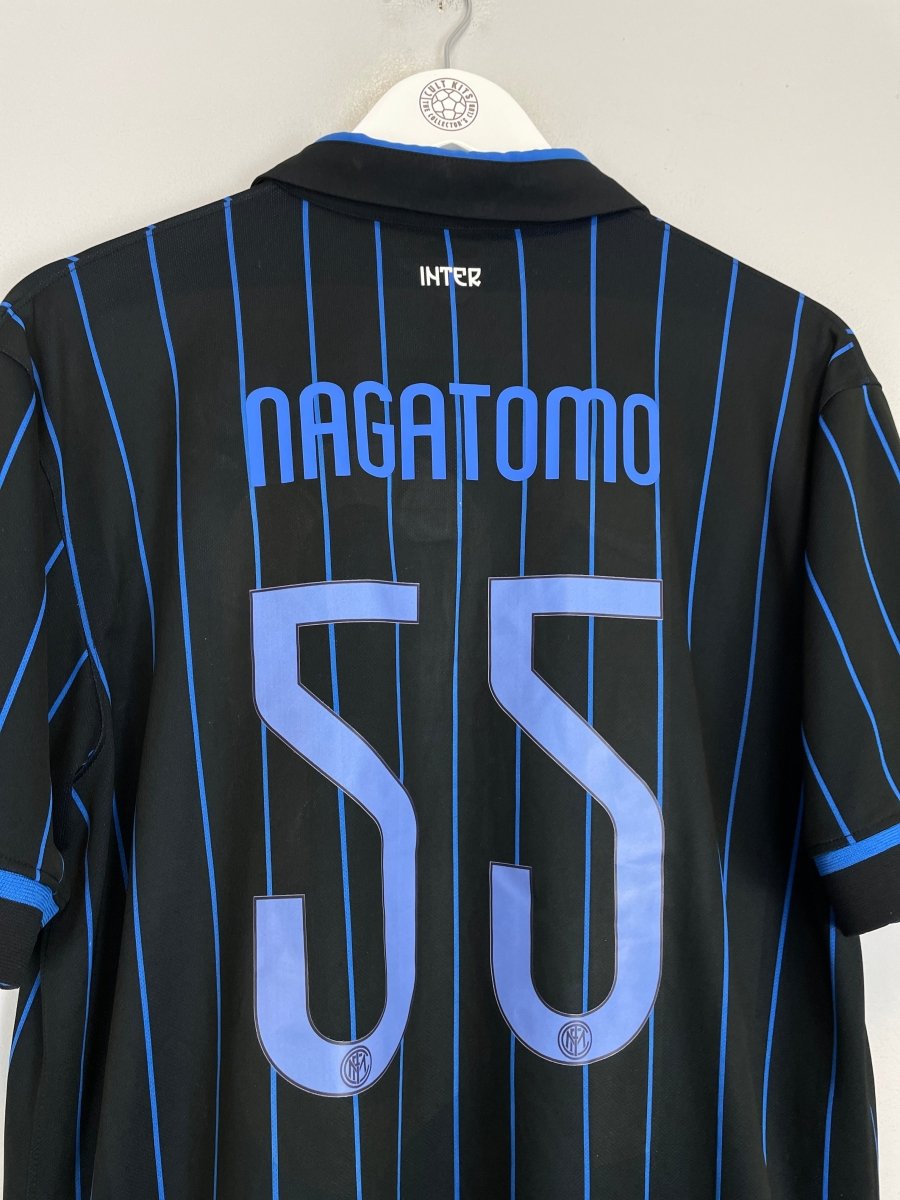 2014/15 INTER MILAN NAGATOMO 55 HOME SHIRT (L) NIKE - Cult Kits - Large - Buy Vintage Football Shirts, Authentic Retro Football Shirts For Sale, Classic Football Shirts & Soccer Jersey