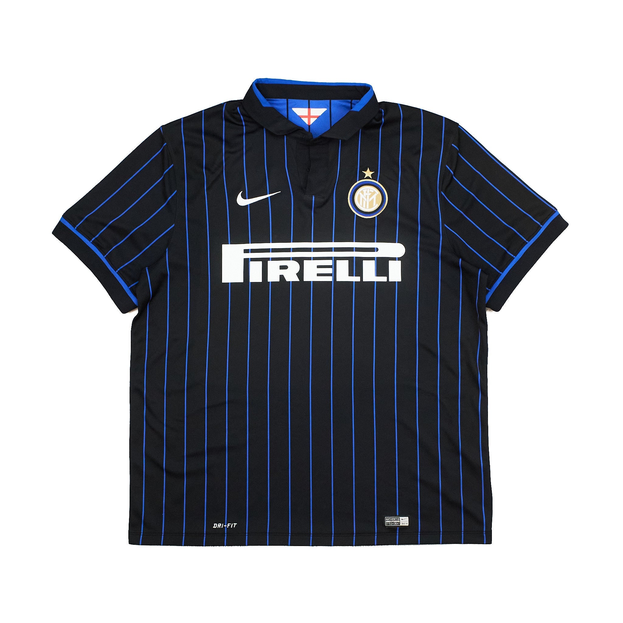 Buy 2014/15 Inter Milan Podolski 11 Home Shirt (XL) Nike ~ Free worldwide shipping ~ Authentic Vintage Football Shirts from Cult Kits