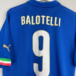 2014/15 ITALY BALOTELLI 9 HOME SHIRT (XL) PUMA - Cult Kits - XL - Buy Vintage Football Shirts, Authentic Retro Football Shirts For Sale, Classic Football Shirts & Soccer Jersey