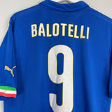 2014/15 ITALY BALOTELLI 9 HOME SHIRT (XL) PUMA - Cult Kits - XL - Buy Vintage Football Shirts, Authentic Retro Football Shirts For Sale, Classic Football Shirts & Soccer Jersey