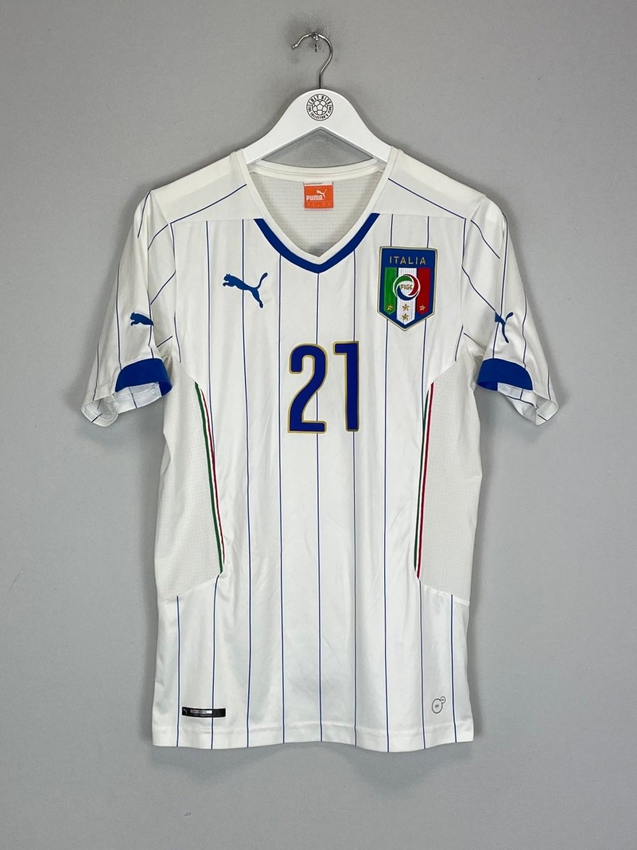 2014/15 ITALY PIRLO 21 AWAY SHIRT (S) PUMA - Cult Kits - Small - Buy Vintage Football Shirts, Authentic Retro Football Shirts For Sale, Classic Football Shirts & Soccer Jersey