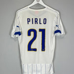 2014/15 ITALY PIRLO 21 AWAY SHIRT (S) PUMA - Cult Kits - Small - Buy Vintage Football Shirts, Authentic Retro Football Shirts For Sale, Classic Football Shirts & Soccer Jersey