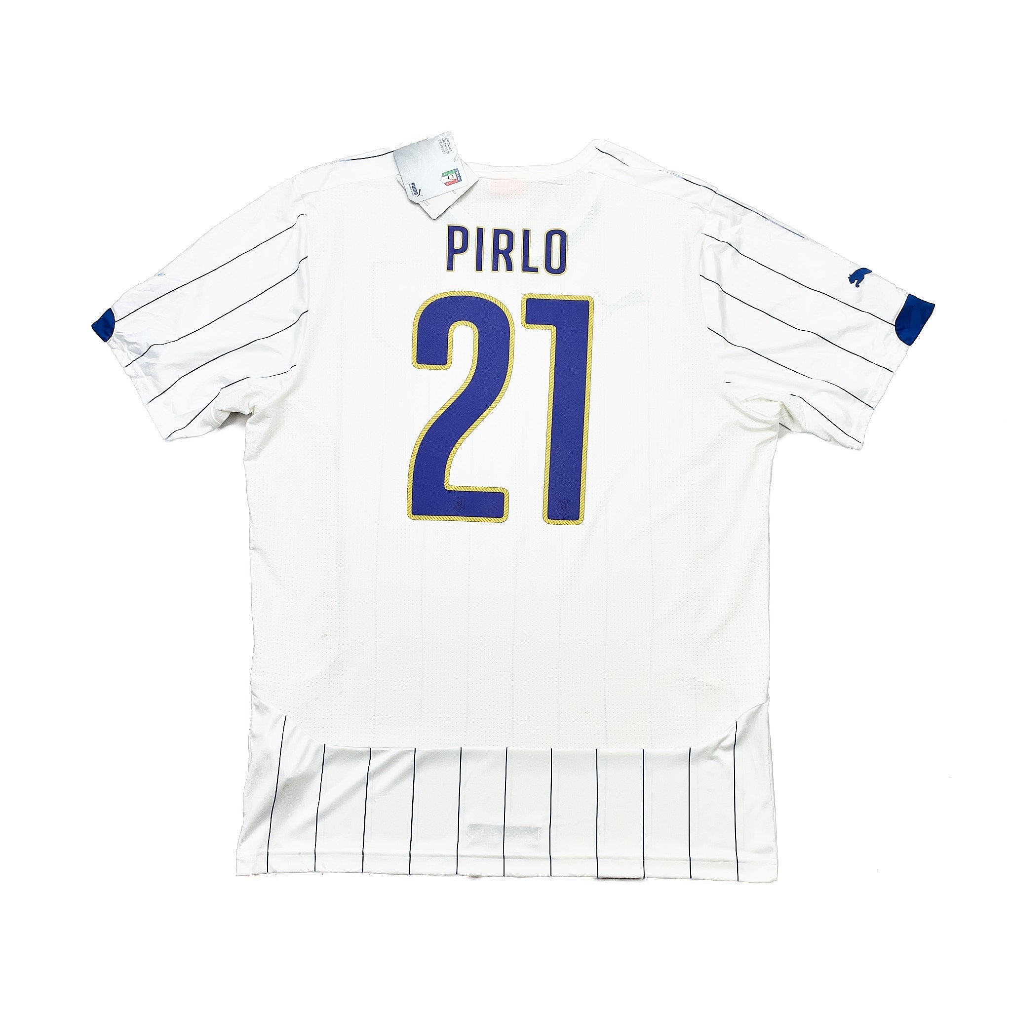 Buy 2014/15 Italy Pirlo 21 *BNWT* Away Shirt (XL) Puma ~ Free worldwide shipping ~ Authentic Vintage Football Shirts from Cult Kits