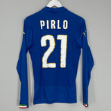 Shop 2014/15 ITALY PIRLO #21 L/S HOME SHIRT (S) PUMA, classic football shirts, vintage football shirts & retro soccer jerseys at Cult Kits