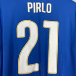 Shop 2014/15 ITALY PIRLO #21 L/S HOME SHIRT (XL) PUMA, classic football shirts, vintage football shirts & retro soccer jerseys at Cult Kits