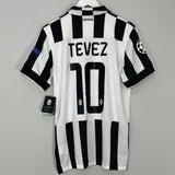 Shop 2014/15 JUVENTUS TEVEZ #11 *BNWT* C/L HOME SHIRT (M) NIKE, classic football shirts, vintage football shirts & retro soccer jerseys at Cult Kits
