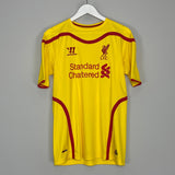 Shop 2014/15 LIVERPOOL GERRARD #8 AWAY SHIRT (M) WARRIOR, classic football shirts, vintage football shirts & retro soccer jerseys at Cult Kits