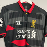 Shop 2014/15 LIVERPOOL GERRARD #8 C/L THIRD SHIRT (M) WARRIOR, classic football shirts, vintage football shirts & retro soccer jerseys at Cult Kits