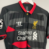 Shop 2014/15 LIVERPOOL GERRARD #8 C/L THIRD SHIRT (M) WARRIOR, classic football shirts, vintage football shirts & retro soccer jerseys at Cult Kits