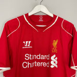 Shop 2014/15 LIVERPOOL GERRARD #8 HOME SHIRT (L) WARRIOR, classic football shirts, vintage football shirts & retro soccer jerseys at Cult Kits