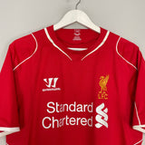 Shop 2014/15 LIVERPOOL GERRARD #8 HOME SHIRT (L) WARRIOR, classic football shirts, vintage football shirts & retro soccer jerseys at Cult Kits