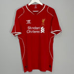 Shop 2014/15 LIVERPOOL GERRARD #8 HOME SHIRT (L) WARRIOR, classic football shirts, vintage football shirts & retro soccer jerseys at Cult Kits