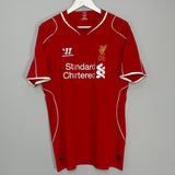 Shop 2014/15 LIVERPOOL GERRARD #8 HOME SHIRT (L) WARRIOR, classic football shirts, vintage football shirts & retro soccer jerseys at Cult Kits