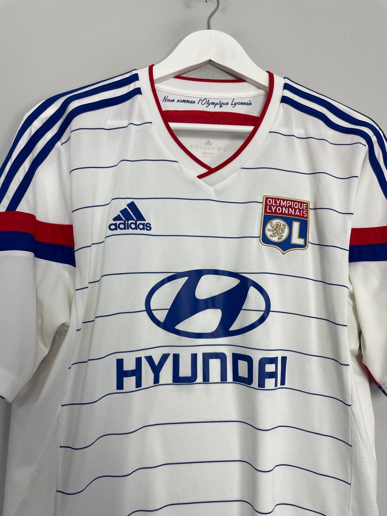 Shop 2014/15 LYON HOME SHIRT (L) ADIDAS, classic football shirts, vintage football shirts & retro soccer jerseys at Cult Kits