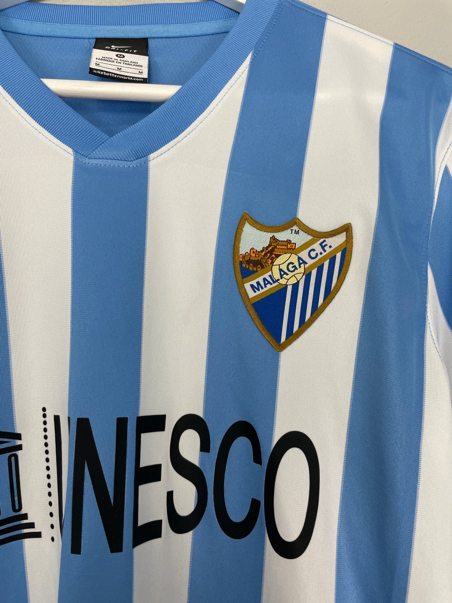 Shop 2014/15 MALAGA LUIS ALBERTO #22 HOME SHIRT (M) NIKE, classic football shirts, vintage football shirts & retro soccer jerseys at Cult Kits