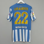 Shop 2014/15 MALAGA LUIS ALBERTO #22 HOME SHIRT (M) NIKE, classic football shirts, vintage football shirts & retro soccer jerseys at Cult Kits